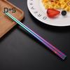 1 Pair 5 Styles Food Chopsticks Rust Proof Practical Portuguese Style Tableware Food Chopsticks
