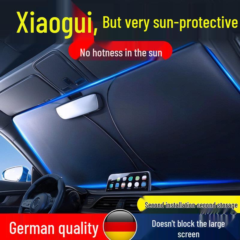 Geely Car Sunshade: Heat-Insulation Windshield Curtain for 25 Models, including Xingyue L, Xingyuan, Xingrui, Emgrand, Boyue L, and Panda MINI.