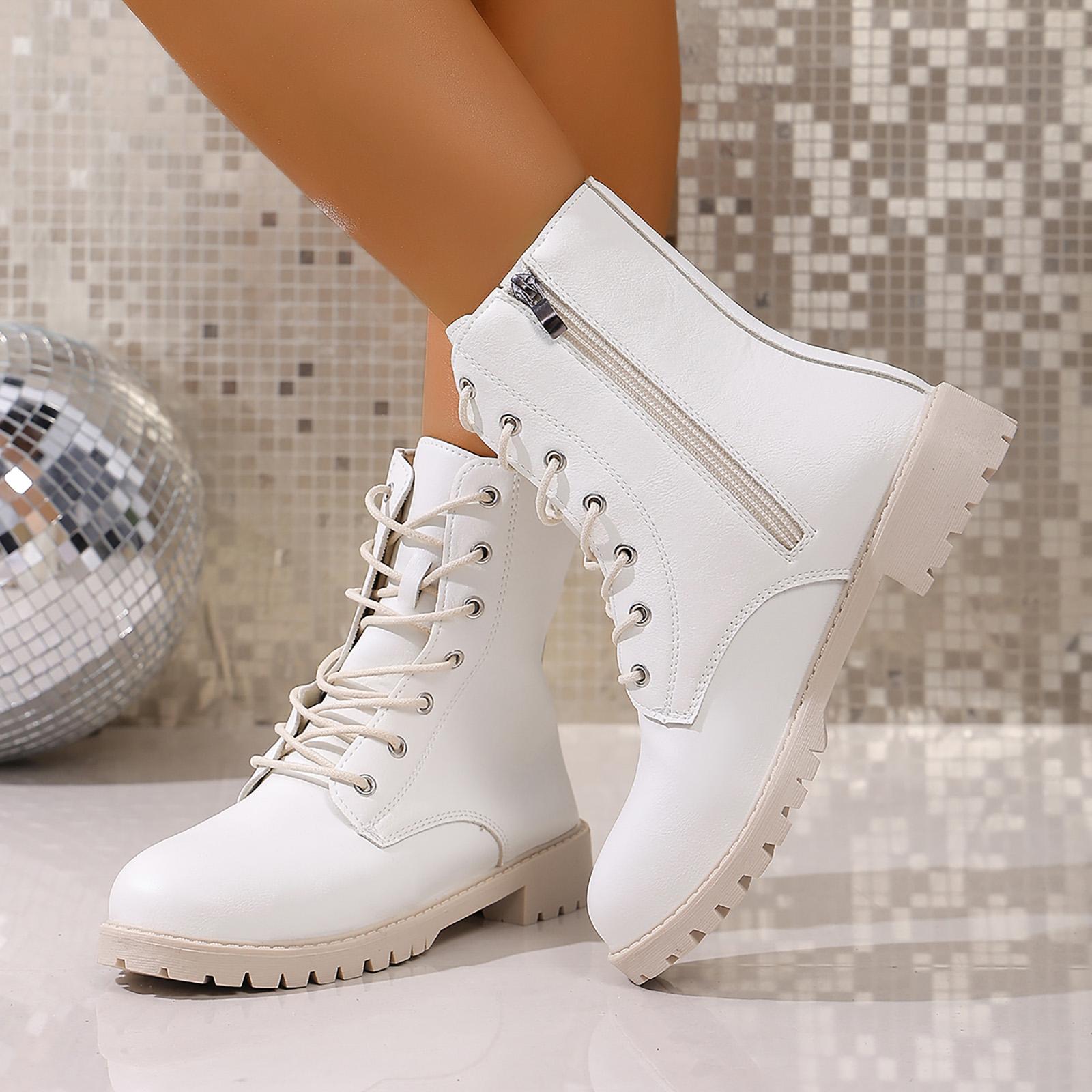 Women s Low Heeled Round Toe Chunky Heeled Stylish And Comfortable Short Ankle Boots With Side Taupe Boots for Women Low Heel 36 белый