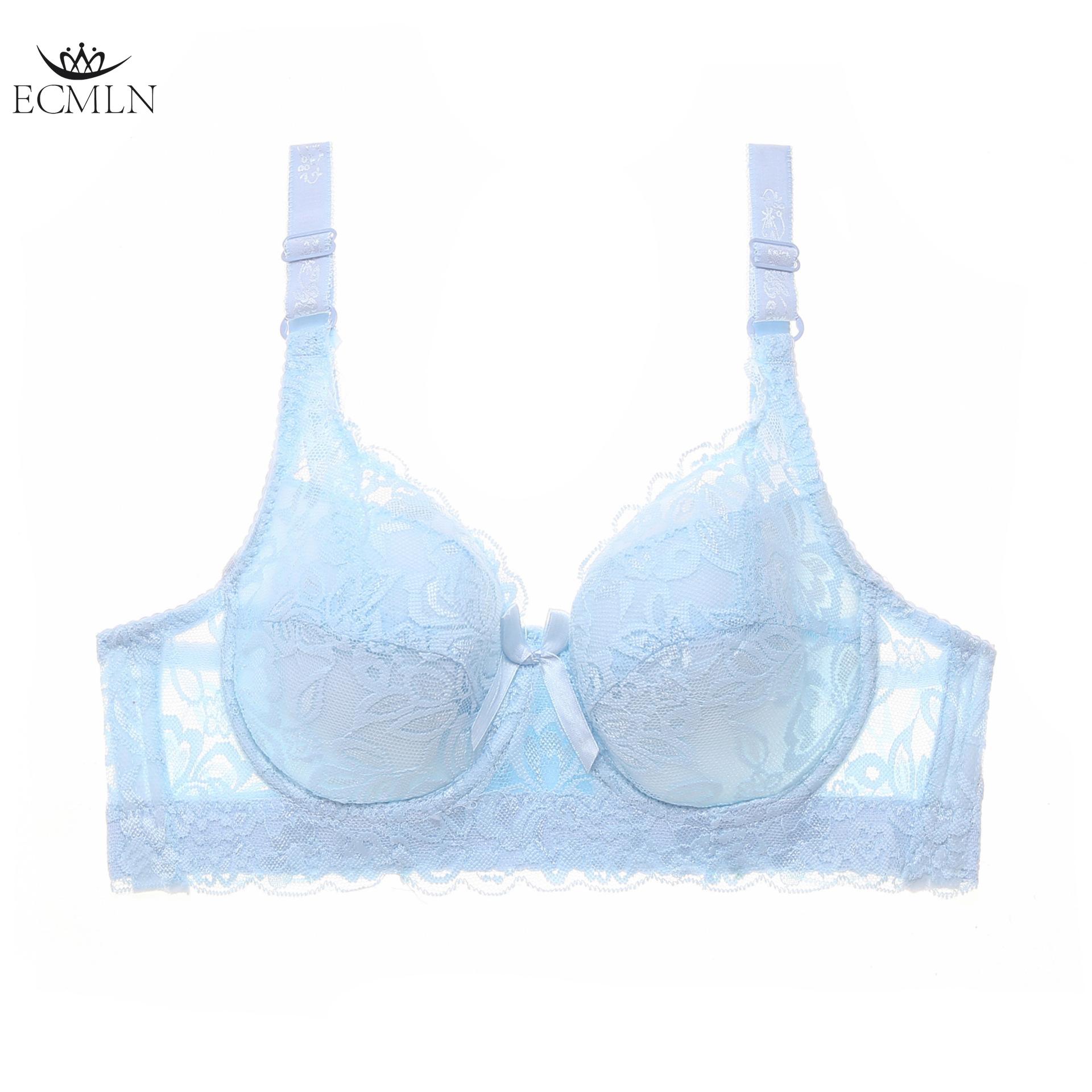 

Женский сексуальный изысканный кружевной бюстгальтер пуш-ап большого размера, тонкие вкладыши, стальное кольцо, бюстгальтер большого размера 36-46 чашка C/D/E, бюстгальтер на косточках 40/90 небесно-голубой
