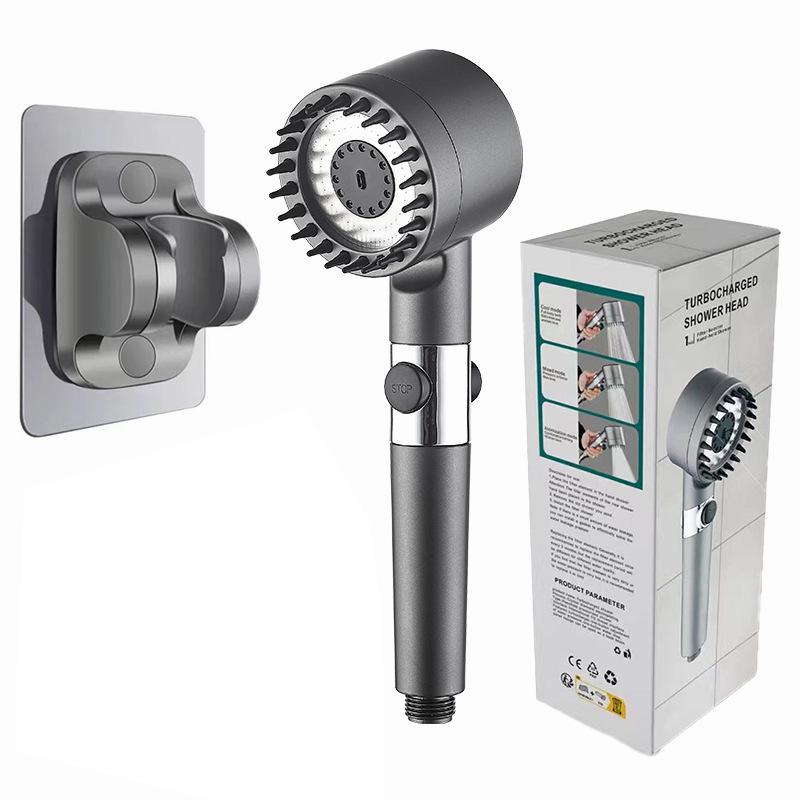 Powerful Pressurized Handheld Lotus Showerhead with Filter