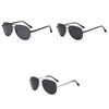Stylish Black Metal Frame Polarized Sunglasses Men's Driving Fishing Eye Protection Glasses Uv400