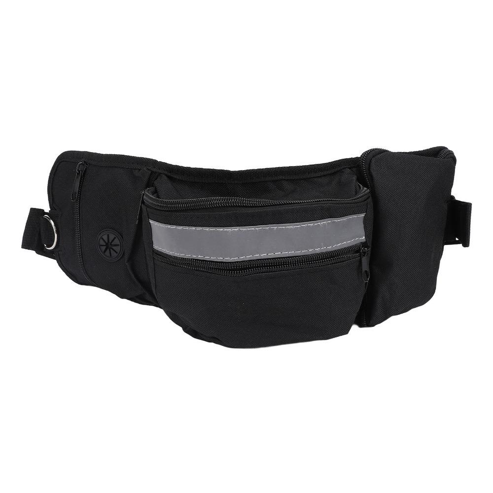 Multi Compartment Layout Pet Snack Storage Bag Multi Function Dog Treat Bag  Park Pet Training Dog Food Bag
