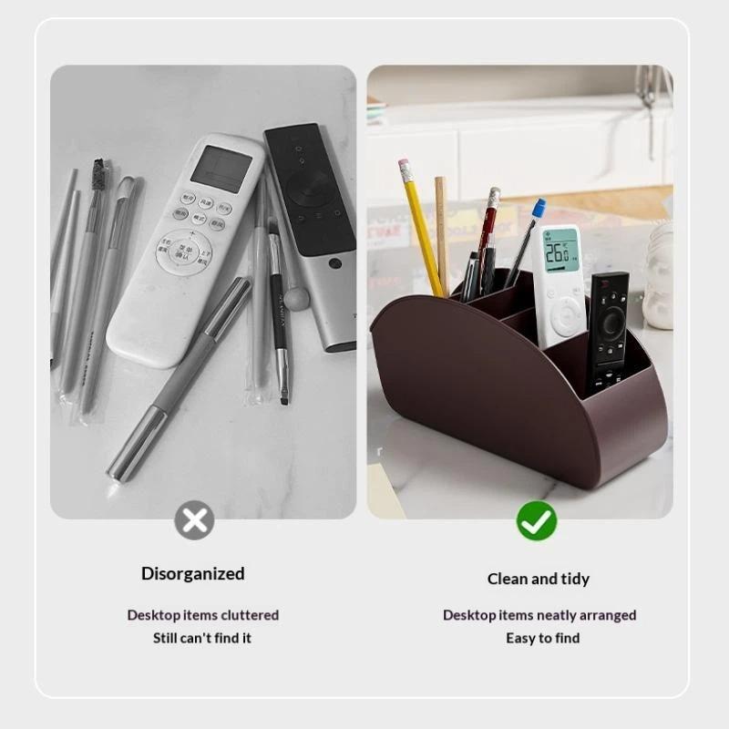 Multi Compartment Pen Holder Desk Organiser for Office Home School with Makeup Brush Storage Function and Space Saving