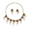 Retro Hollow Water Drop Jewelry Set: Women's Necklace and Earrings