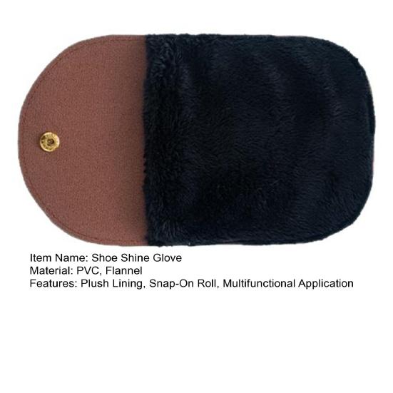 Rękawica do polerowania butów na zatrzask, zwijana do przechowywania, rękawica aplikator do pasty do butów, profesjonalne akcesorium do polerowania butów