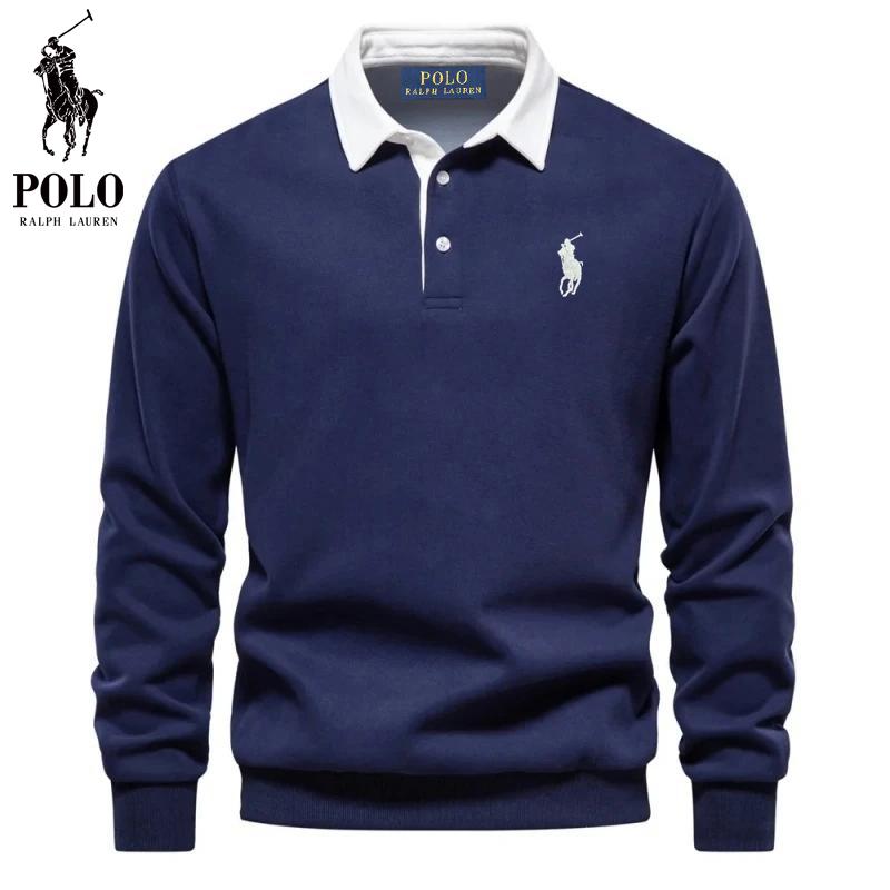

Polo Ralph Lauren Pony Embroidered Men s Pure Cotton Long Sleeved Polo Shirt for Autumn and Winter S