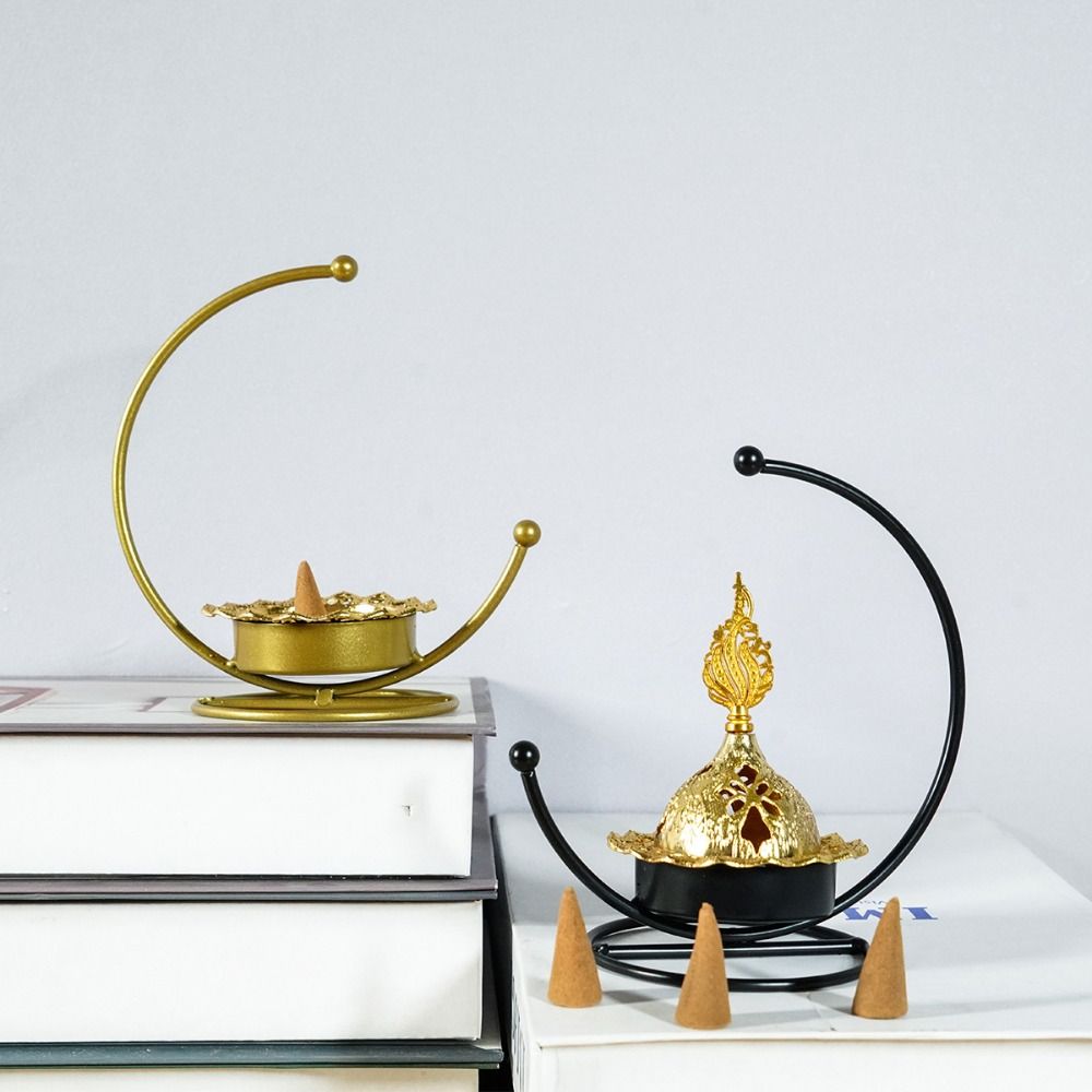 

Роскошная ароматерапевтическая горелка металлический держатель для благовоний праздничные принадлежности курильница для благовоний домашний офис