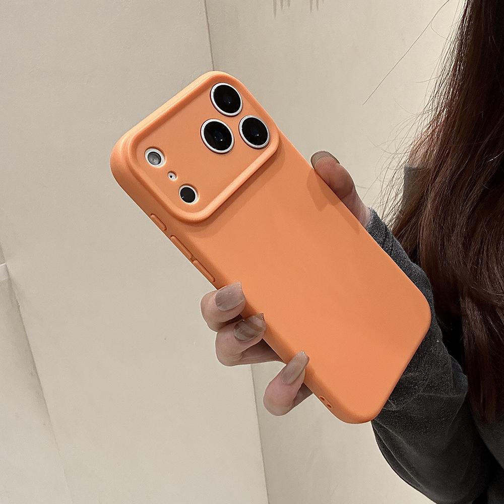 Silicone Shockproof Phone Case for Iphone 17 Air 16 Pro Max 15 Plus 14 Pro 13 12 11 Camera Lens Protective Minimalist Fully-Covered Frosted Cover