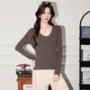 Terloman Women's U-Neck Knit Sweater