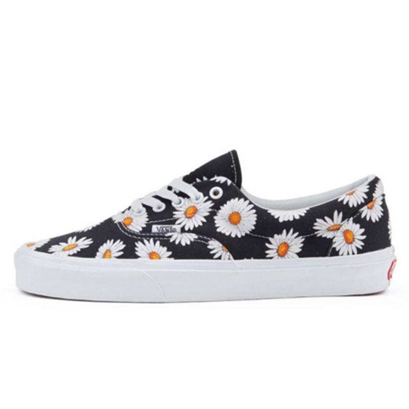 

Vans Big Daisies Era Low Tops Casual Skateboarding Shoes Unisex Black Vans VN0A38FRTOZ 37
