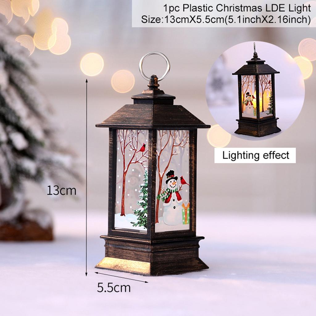 Christmas Lantern Light Ornament Merry Christmas Decorations for Home 2025 Navidad Christmas Tree Decor Xmas Gift New Year 2025