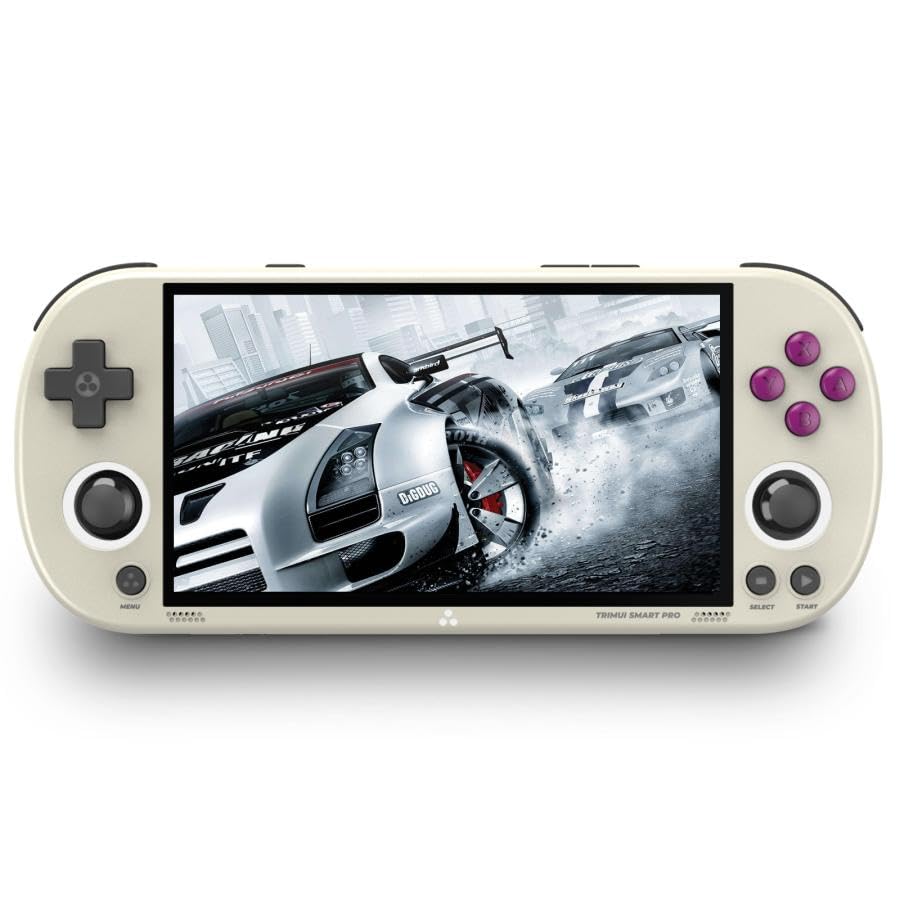 Trimui Smart Pro Handheld Game Console OpenSource Linux IPS 5000mAh 64GB Gray A133plus, System, 4.96-inch Screen, Capacity,