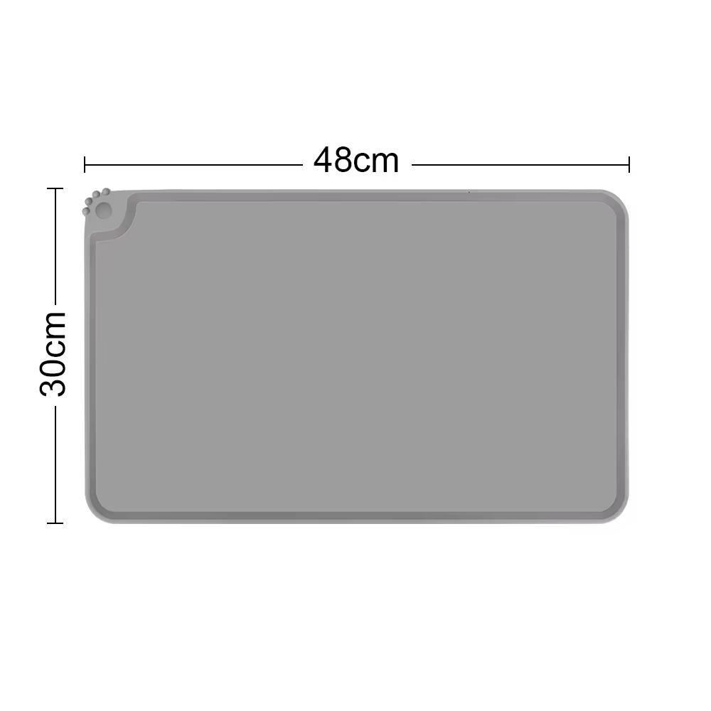 

Double Bowl Oblique Mouth Anti-vomiting Protection Cervical Spine Dog Food Basin Cat Bowl Holder with Food Pad Stainless Steel