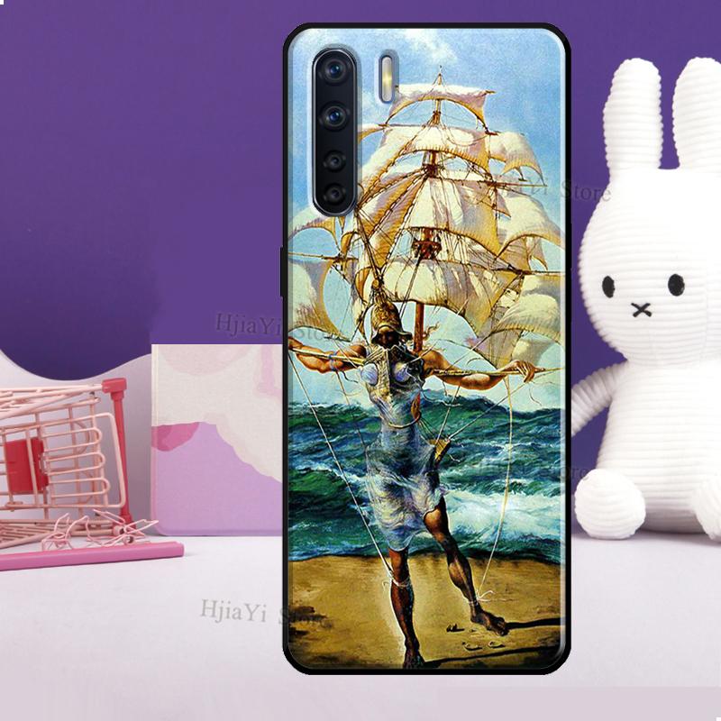 Salvador Dali Kunst Handyhülle Für OPPO A5 A9 A31 A53 S 2020 A94 A74 A54 A72 A52 A83 A91 A93 A15 Reno 5 Lite