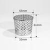 Xuanyong 304 Stainless Steel Conical Drain Strainer for 63mm PVC Pipes (2-Pack)