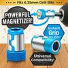 Universal Magnetic Ring for 6.35mm 1/4" Drill Bit Magnet Powerful Ring Strong Magnetizer Electric Screwdriver Bits