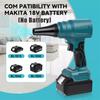 Электрический воздуходув для пыли для аккумулятора Makita 18V BL1815 BL1830 BL1840 BL1850, Портативный воздуходув для листьев, БЕСПРОВОДНОЙ ВОЗДУХОДУВ(Нет батареи)