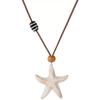Summer vacation style starfish pendant necklace women's sweet and cute beaded star sweater chain new versatile accessories