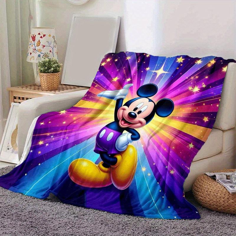 1pc Mickey Printing Blanket - Soft, All-Season Throw for Living Room, Bedroom,Personalized Gift with Adorable Cartoon Design