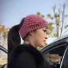 Women's Autumn/Winter Korean Knitted Wide-Brim Headband: Warm Wool Headgear with Flower for Hair & Head Protection