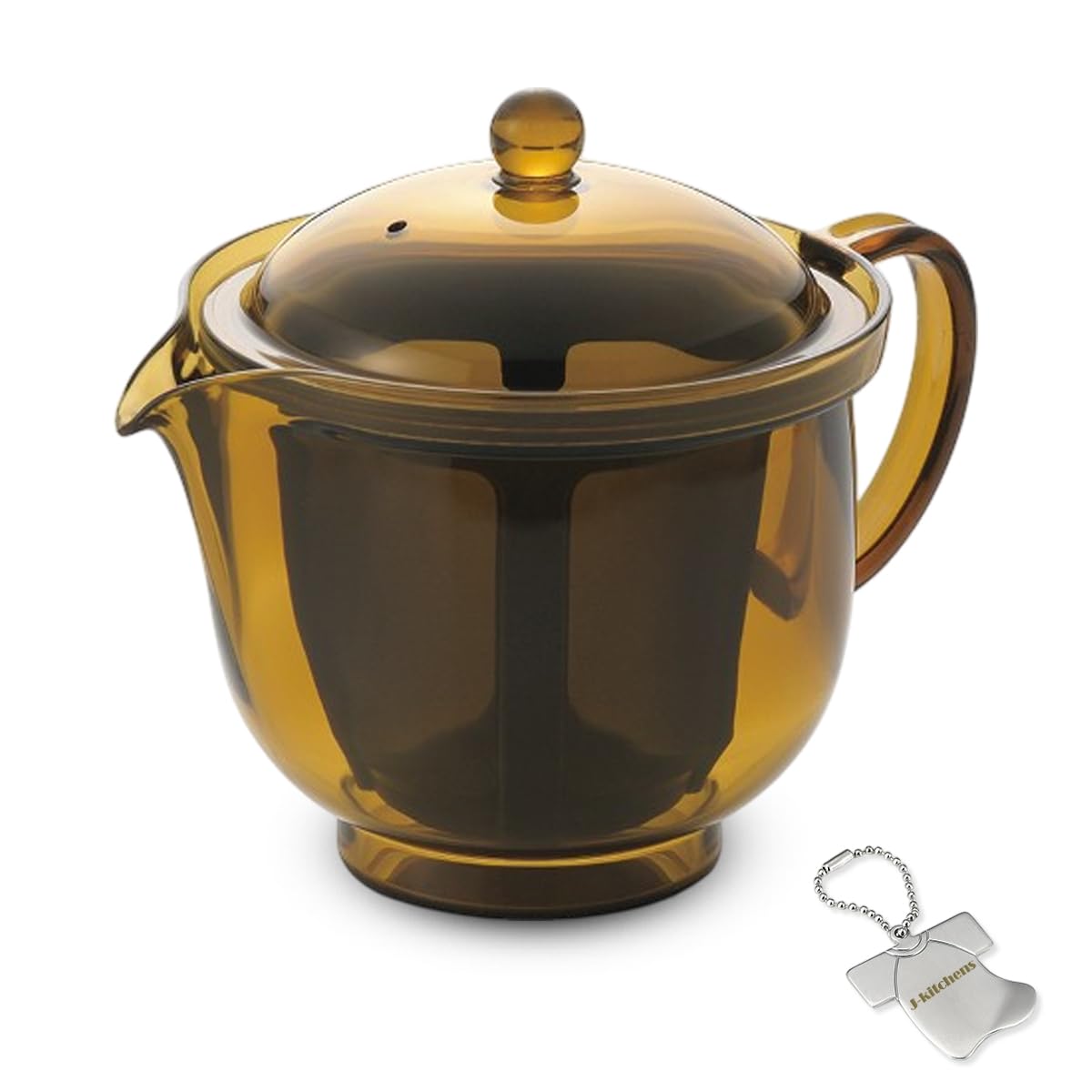 

J-kitchens Cooklife Coffee Dripper, Teapot with 180 Mesh Filter, No Paper Filter Required, Made in Japan, 2-Cup Capacity, Teapot Shape, Includes