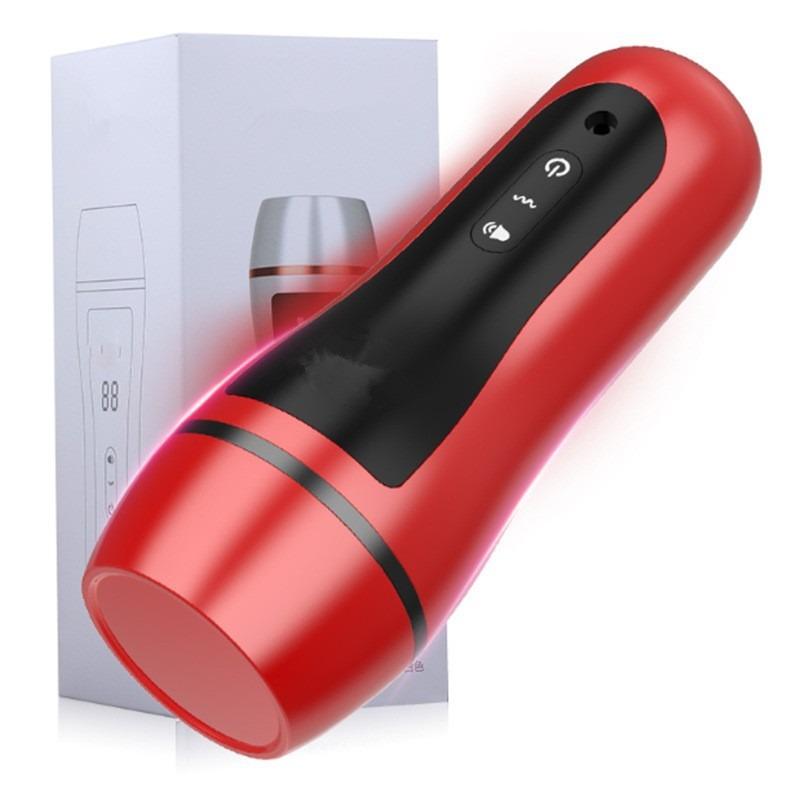 Digital Aeroplane Cup Male Rechargeable Vibration Interactive Pronunciation Cup Electric Masturbator Adult Erotic Sex Products