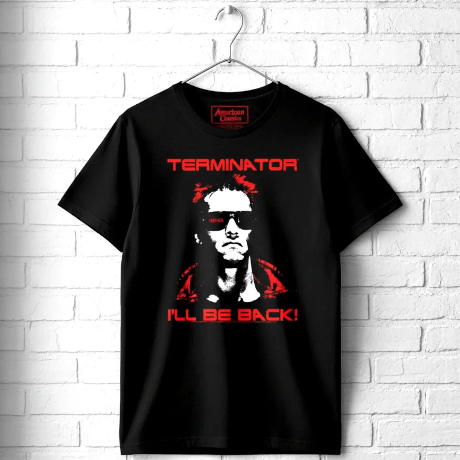 Terminator Red I ll Be Back Men s T Shirt XXXL