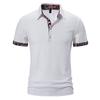 Summer New Short Sleeved Polo Shirt In American Color, Color Blocking, Leading Edge Fashion, Versatile
