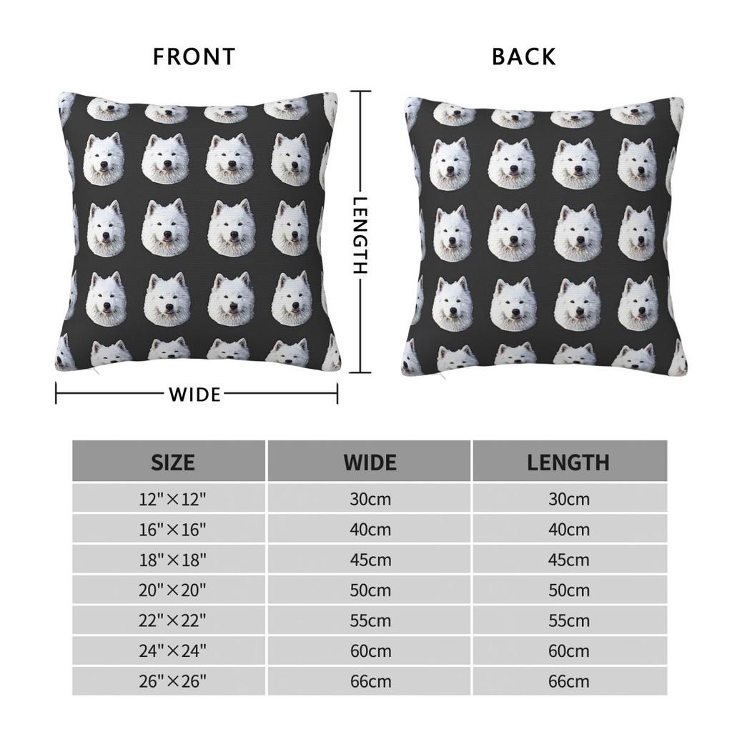 Samoyed - Stunning Dog! Square Pillowcase Pillow Cover Cushion Throw Pillow for Home Sofa Living Room