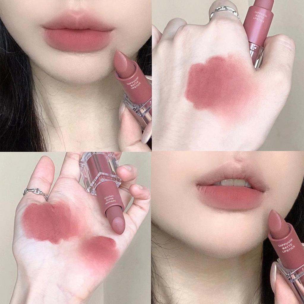 Cappuvini Matte Velvet Lip Glaze - Natural Student Lipstick