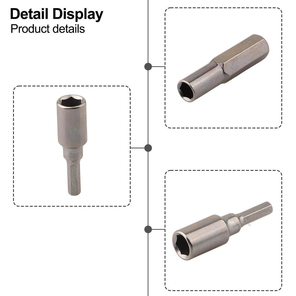 Magnetic Adapter for 4mm To 6 35mm Bits Compatible with For Screwdriver Tools