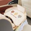 Teenage Car Seat Tray - Waterproof, Multifunctional Rear Seat Storage and Dining Table - Cute Cartoon Design