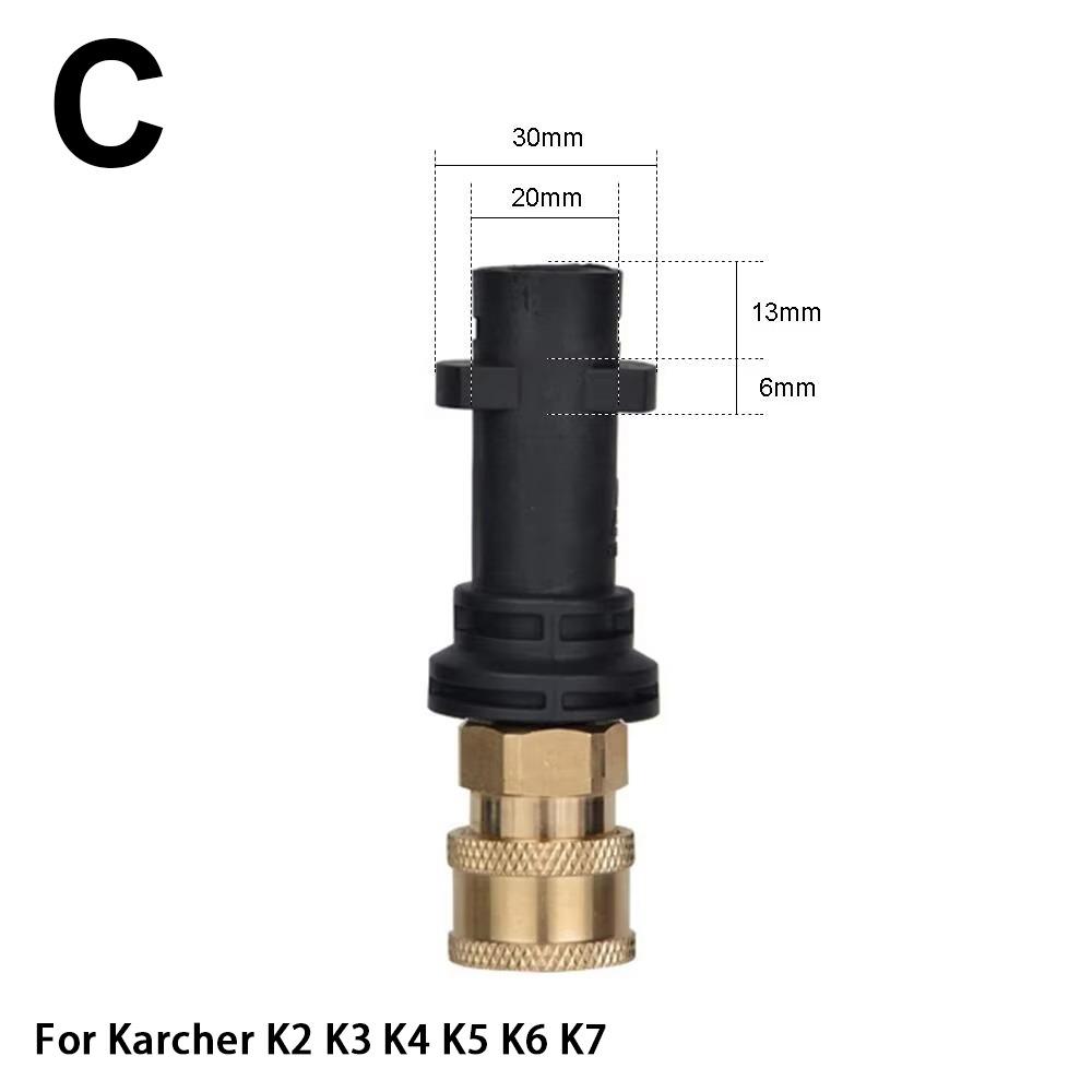 1Pcs 1/4" Water Torch Connector Quick Release Car Washing Accessory  for Karcher for LAVOR for Bosch