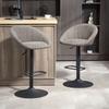Set of Two Relaxed Tub Bar Stools - Grey