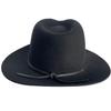 Used Brixton Black Wool Fedora Hat Centerfold Hat S
