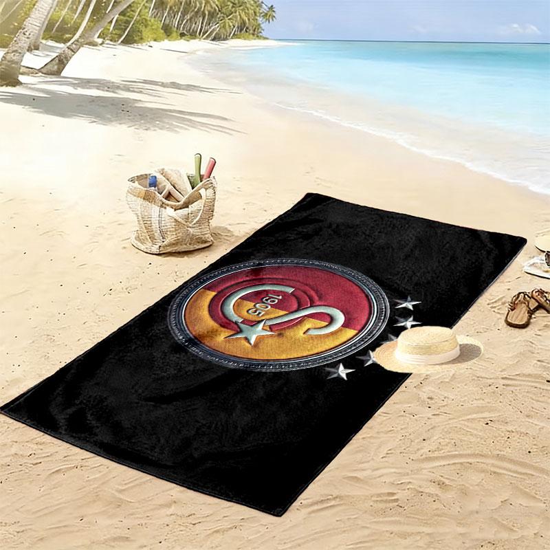 Galatasaray Print Beach Towel, Large Soft Quick Dry Towel for Beach Camping Swimming