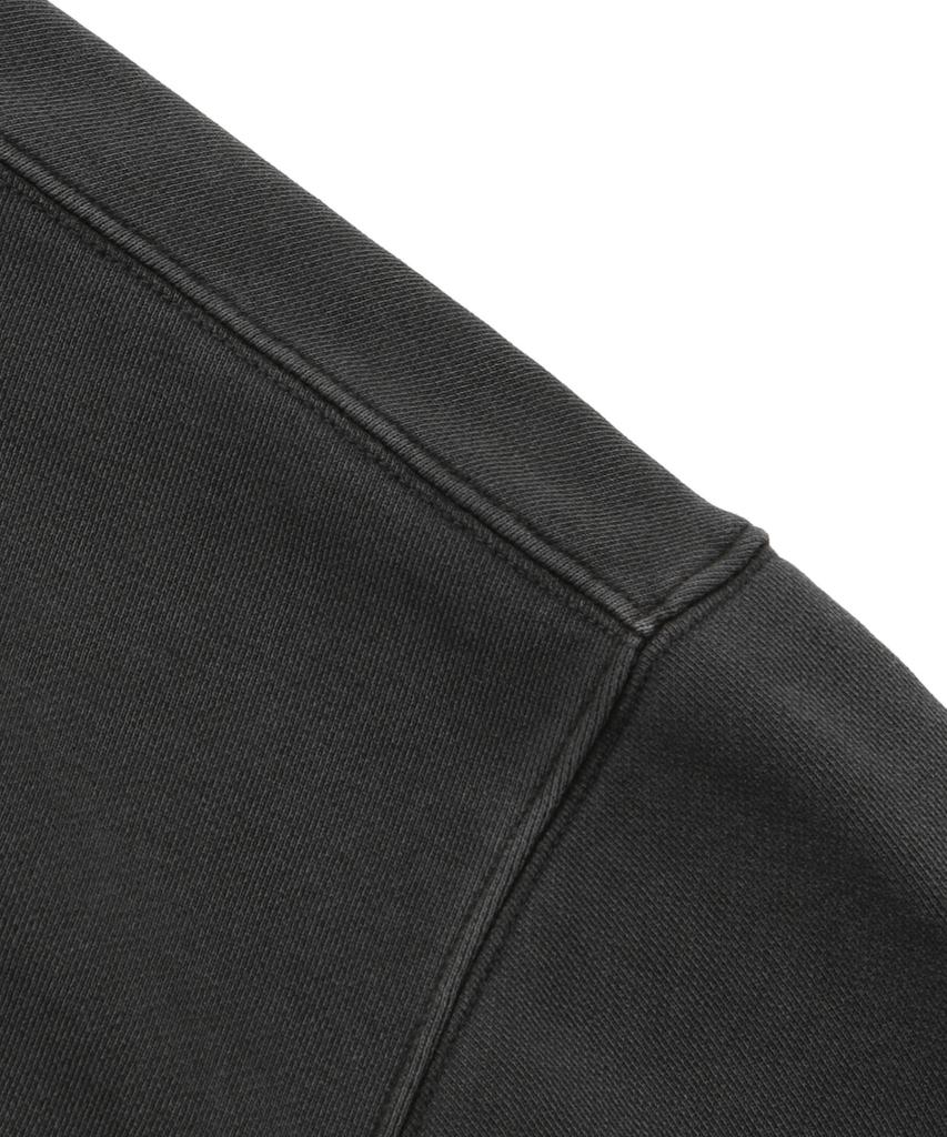 [M~4Xl] Pigment Arch Logo Hoodie_Charcoal