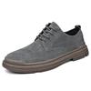 Men's Cowhide Casual Business Shoes - Low-Top Formal Leather Footwear for Spring and Autumn
