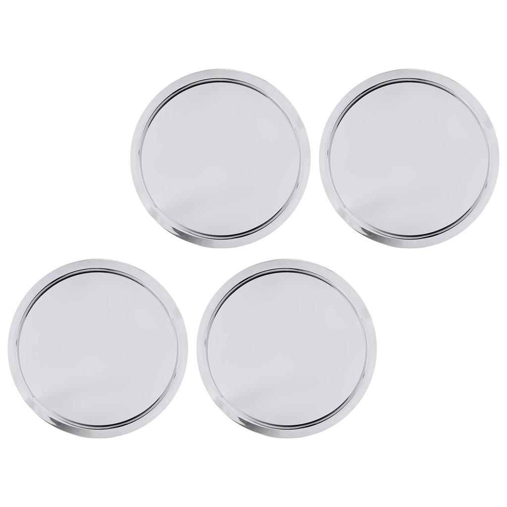 4PCS Wheel Center Caps 75mm Outer Diameter Scratch and Rain Proof Excellent Sealing for Vehicles Black