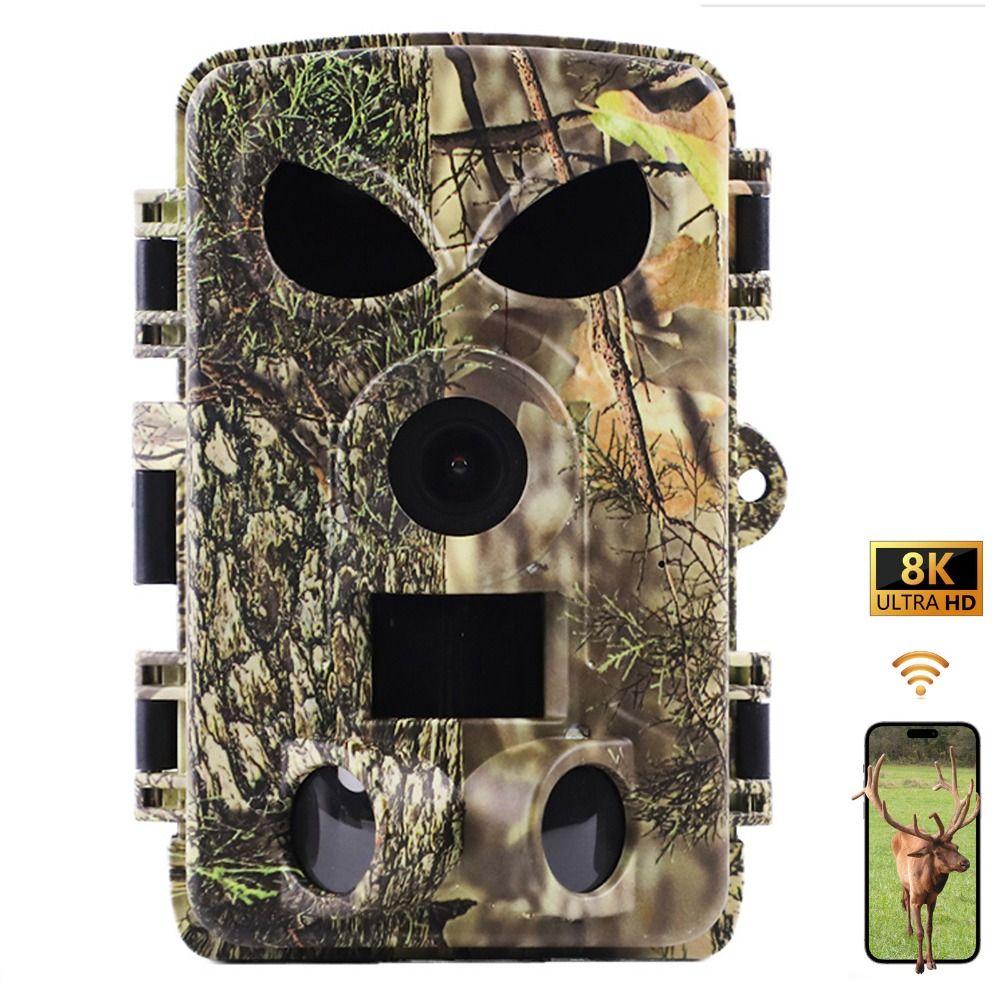 No Glow Night Vision PR8000 Wifi Camera 8K 120° Motion Wildlife Photo  Pasture