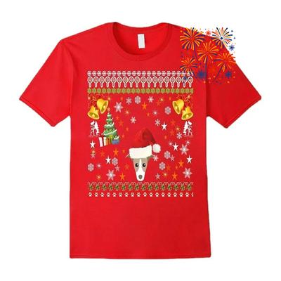 Greyhound Ugly Christmas TShirt 100 Cotton ONeck Short Sleeve Summer Casual Mens Tshirt Streetwear