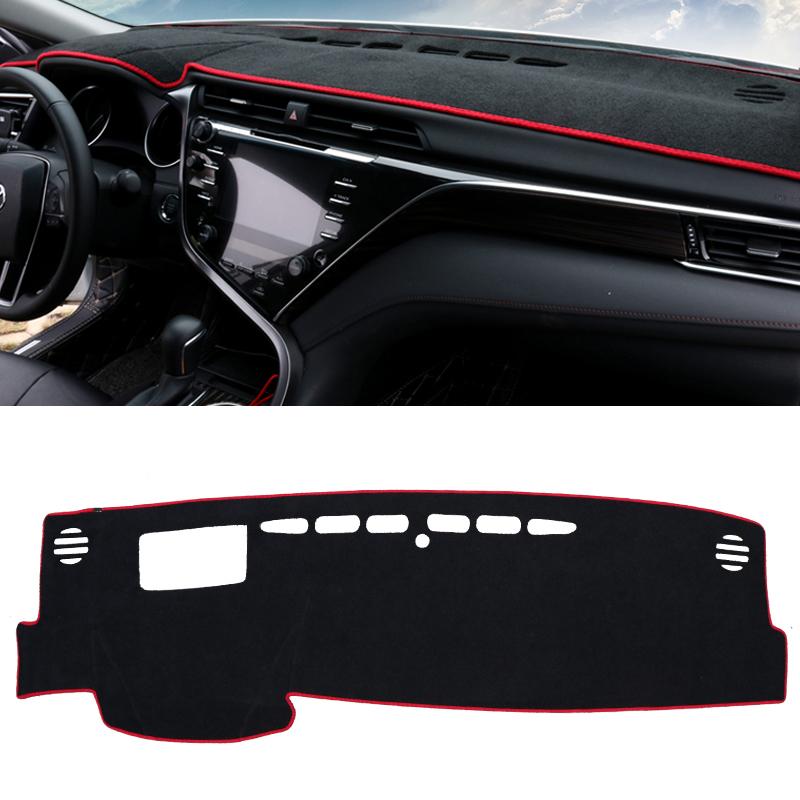 For Toyota Camry 70 XV70 2018      Car Dashboard Cover Sun Shade Avoid Light Mat Non-slip Pad Accessories A LHD Red Side