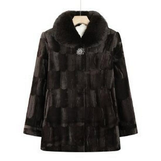 

Women s Faux Mink Velvet Jacket: Versatile, Stylish Grandma-Inspired Autumn/Winter Top XL кофейный