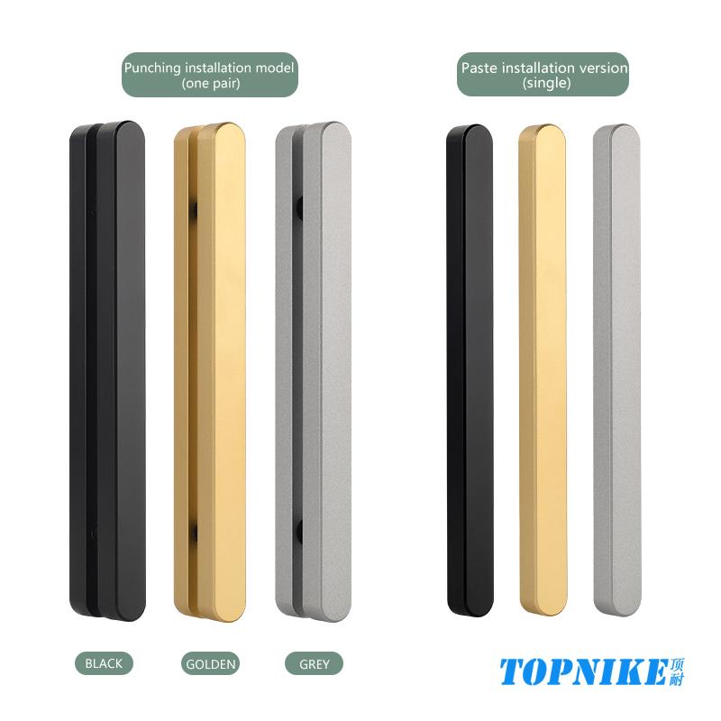 Uchwyt do drzwi przesuwnych szafa drzwi stodoły łazienka szklane drzwi uchwyt jedna para Przyklej Użyj taśmy dwustronnej