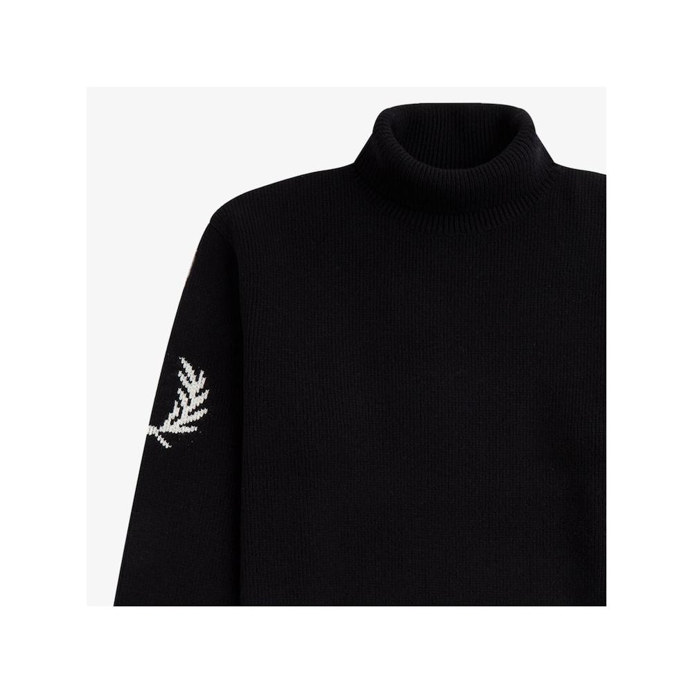 Fred Perry [headquarterS Genuine] Fred Perry [Sharp] Laurel S Roll Neck Knit  102  Afpm2336544 102 qzgAfpm2336544 102