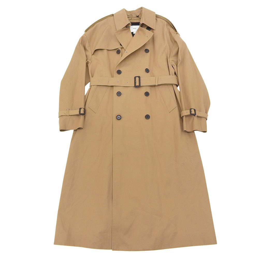 HYKE Men's Beige Trench Coat with Liner, Size 1 Small, 17449-0901 coat 1 SMALL beigeUsed