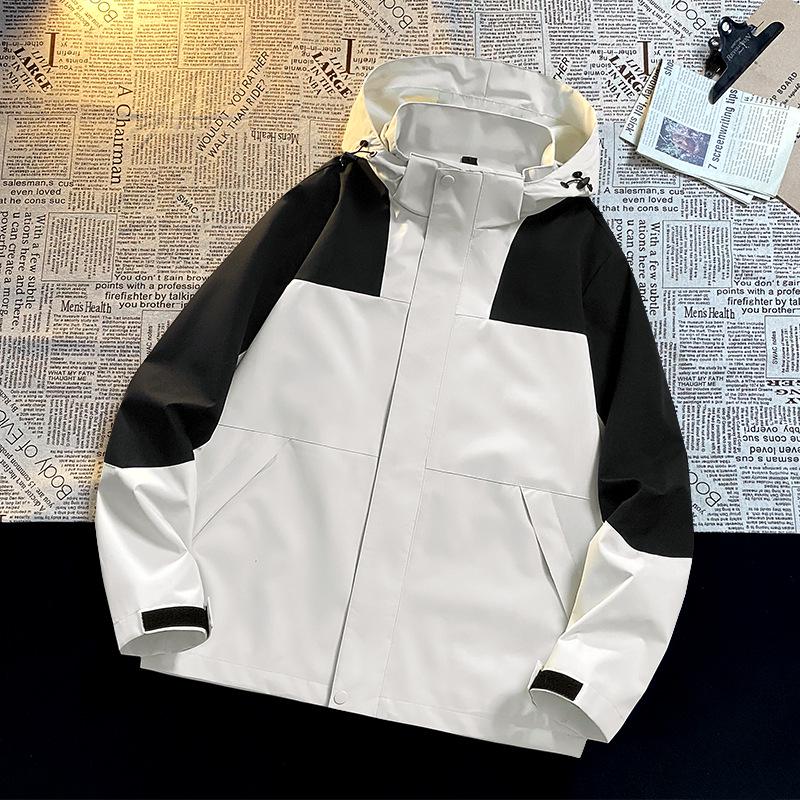 Unisex Windproof Waterproof Hooded Jacket for Outdoor Mountaineering