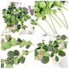 Artificial Green Leaves Stem Fake Greenery Leaves Branch Faux Plants Spray for DIY Wedding Bouquet Table Centerpieces Vase Filler Home Indoor Decor