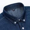 Men Summer High Quality Pockets Shirt Men Clothing Men's Denim Shirts Short Sleeve Cotton Slim Cotton Jeans Denim Shirts